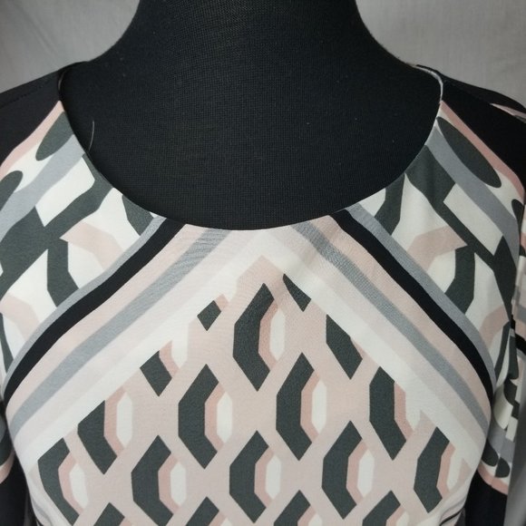 Calvin Klein WOMEN Dress 6 Elegant Pink Black - Picture 6 of 8